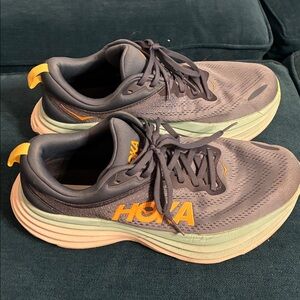 Men’s Hoka Bondi 8 Size 8.52E wide Athletic Shoes